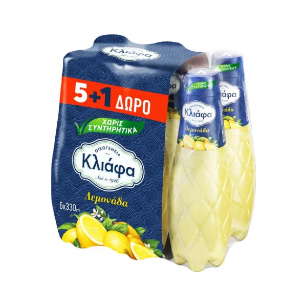 Αναψυκτικά Κλιάφα λεμονάδα 330ml (5+1)