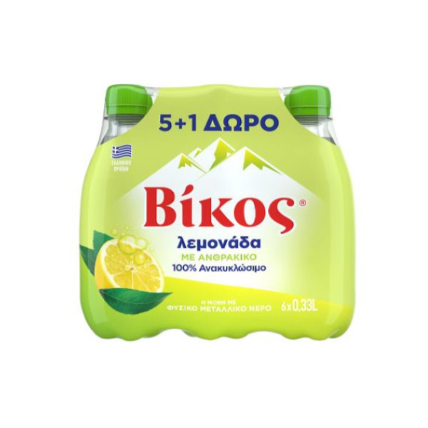 Αναψυκτικά Βίκος 330ml λεμονάδα 5+1