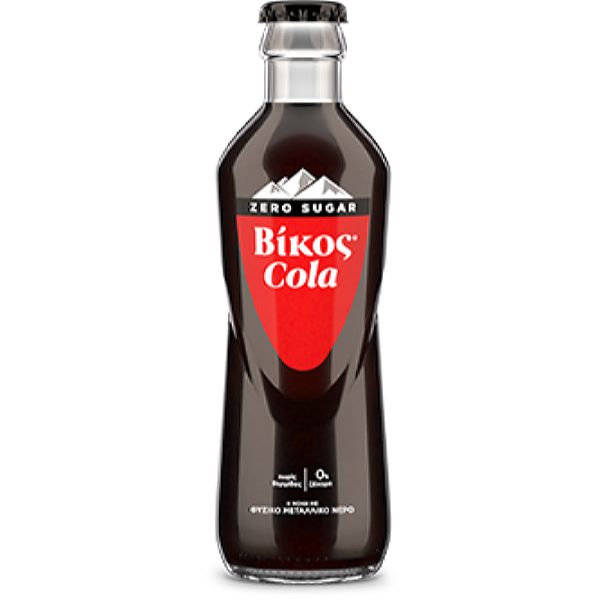 Αναψυκτικά Βίκος cola zero γυάλινο 250ml.