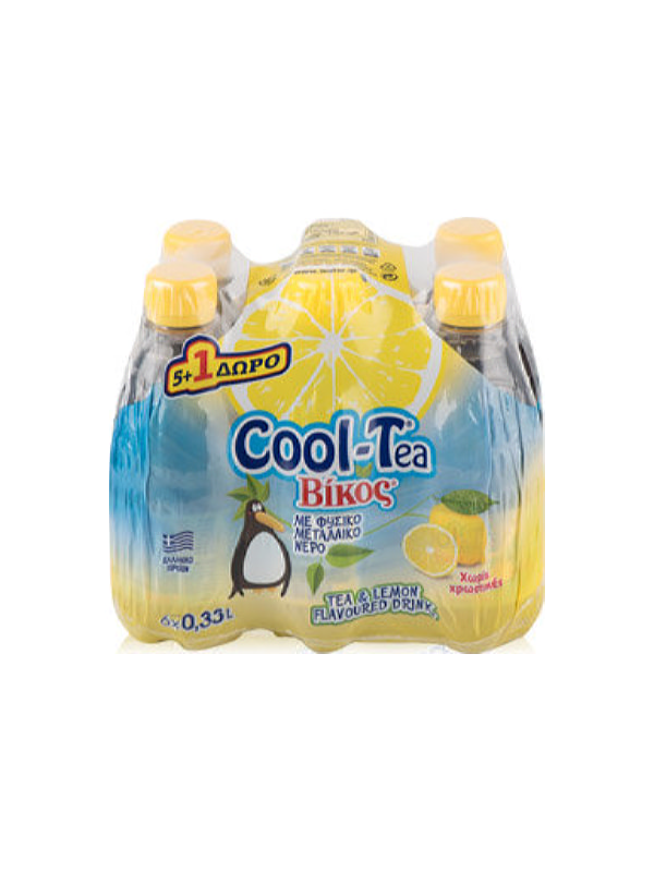 Soft drinks Vikos tea with lemon 330ml. (5+1)