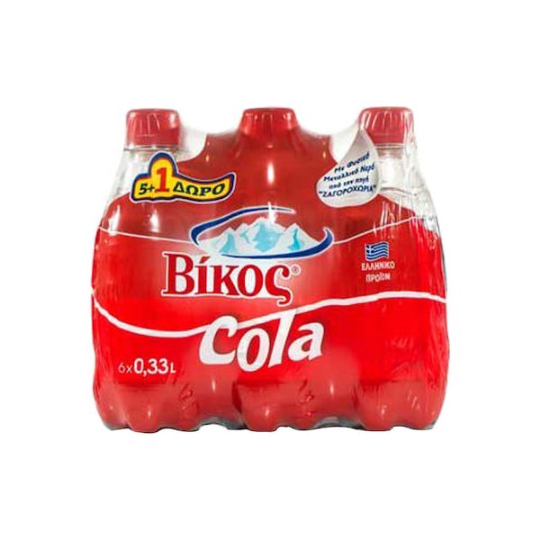 Αναψυκτικά Βίκος Cola με Ανθρακικό 330ml (5+1)