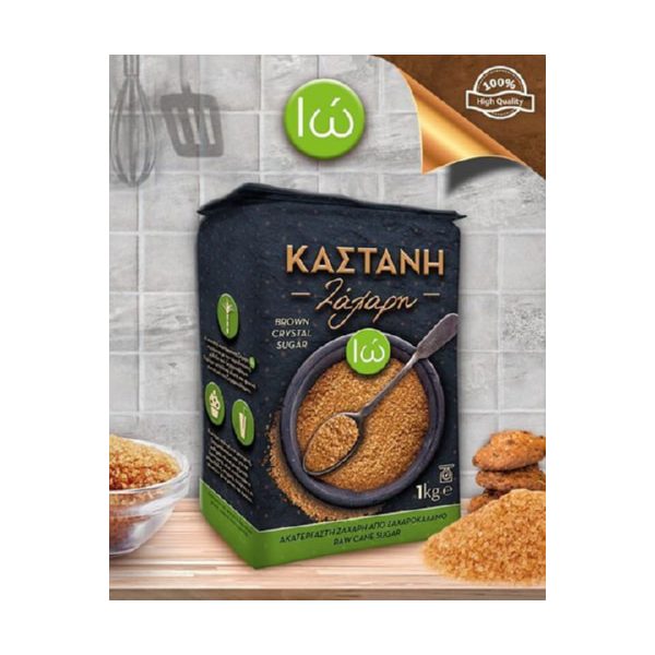 Ζάχαρη καστανή 1kg Γουαδελούπης