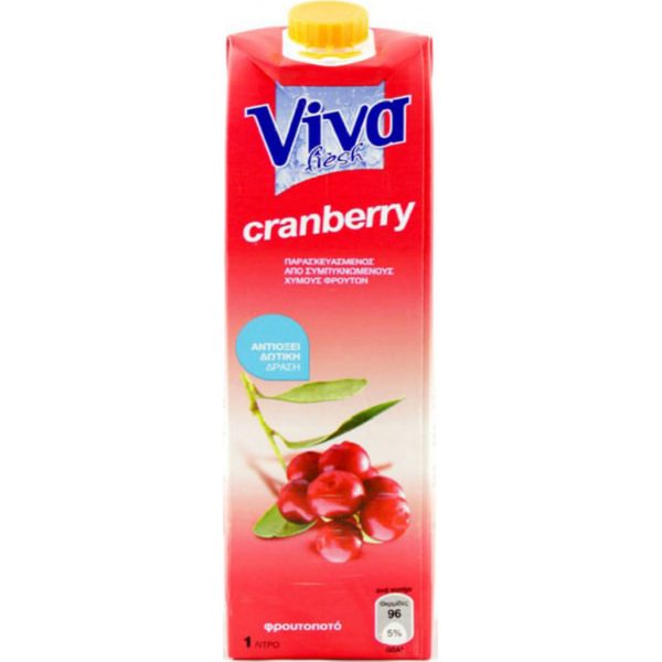 Viva Φρουτοποτό Cranberry 1lit.